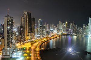 Panama City at night