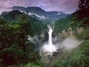 ecuador waterfall