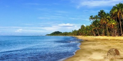 Morillo Beach shoreline in Panama