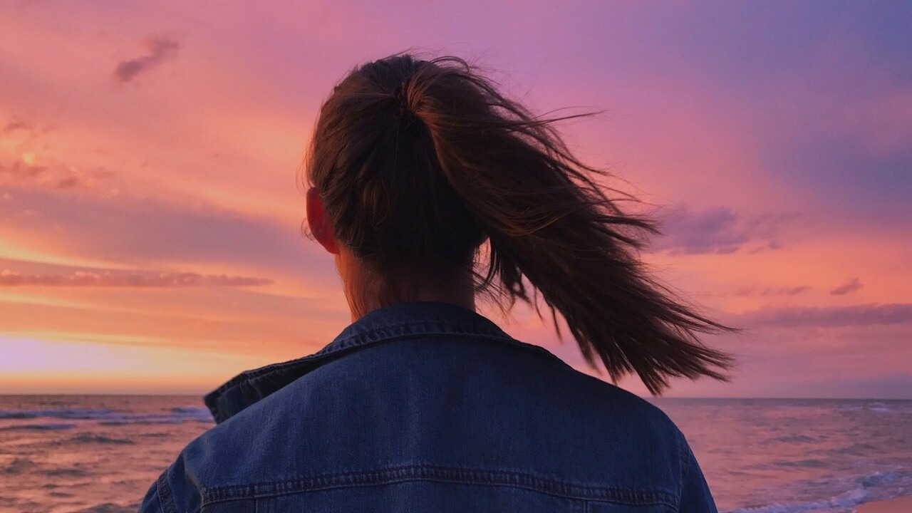 Woman overlooking the ocean