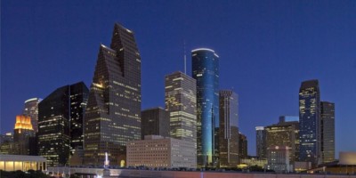 houston skyline at night