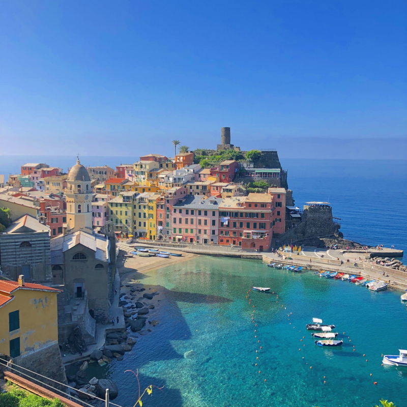 coastal town in italy