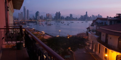 View of Casco Viejo old town in Panama City