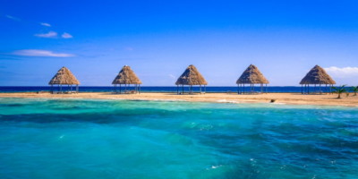 A caye in Belize. Beautiful Caribbean waters