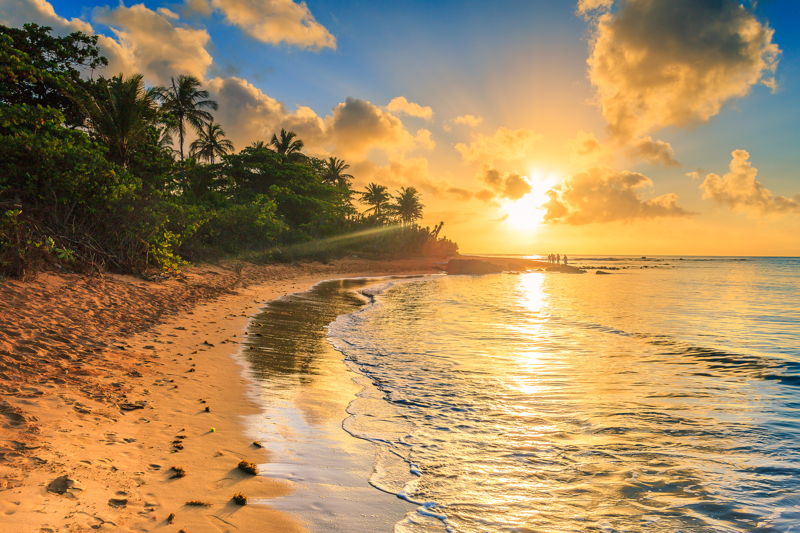 A quiet beach in Brazil at sunrise