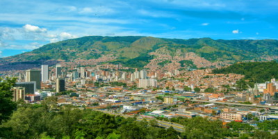 view across medellin colombia