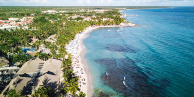 tulum mexico view of the coastline