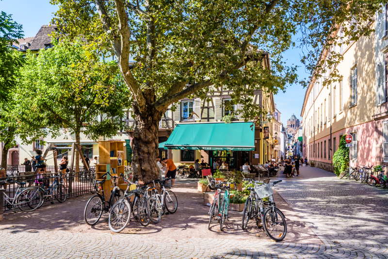 cobbled streets in france