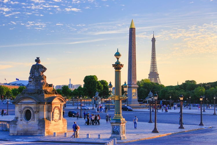 View of the Concorde Square in Paris