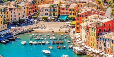 Portofino, an Italian fishing village.