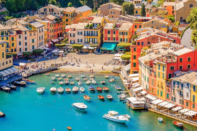 Portofino, an Italian fishing village.