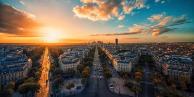 Champs-Elysees in Paris.