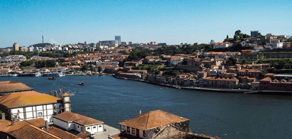 The Douro River in Porto, Portuga