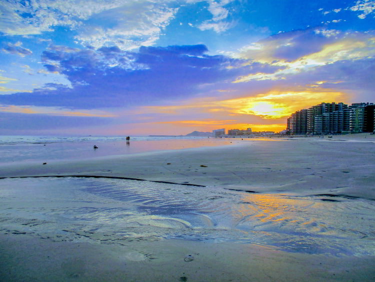 The Purple Sunset In Puerto Peñasco, Mexico