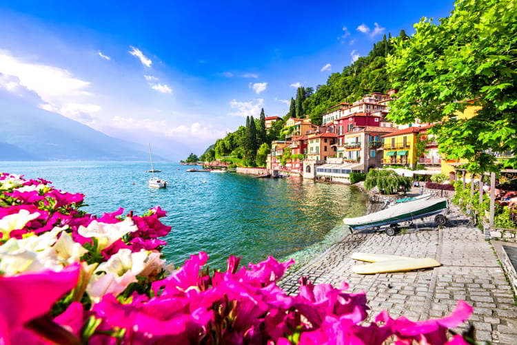 Varenna small italian village, Lake Como in Northern Italy