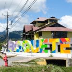 Entrance to Boquete in Chiriqui, a very popular travel destination in Panama