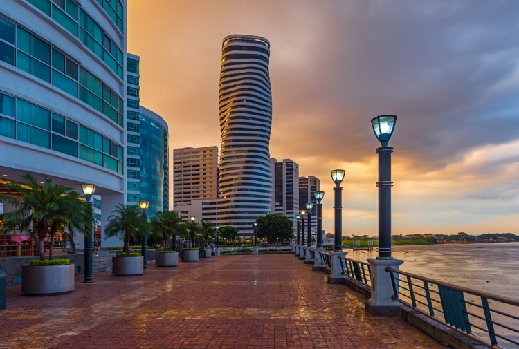 Cityscape of Guayaquil, Ecuador