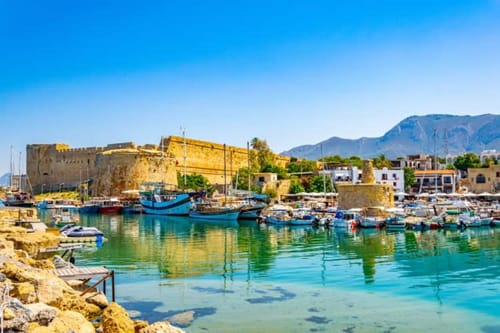 Kyrenia Harbor in Cyprus