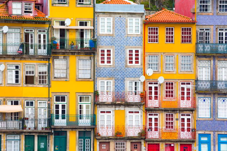 Ribeira, the old town of Porto, Portugal