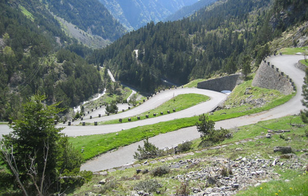 France's winding mountain roads