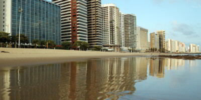 Beira Mar Beach in Fortaleza, Brazil