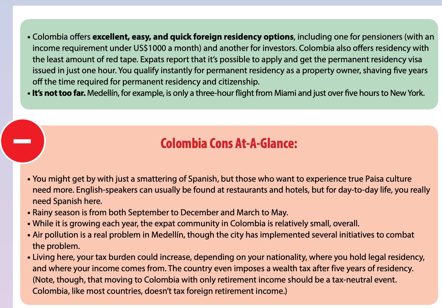 Colombia Top Picks