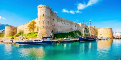 Kyrenia Castle view in Northern Cyprus. property markets