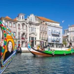 Aveiro is known as the Venice of Portugal thanks to its network of canals navigated by gondola-like boats.