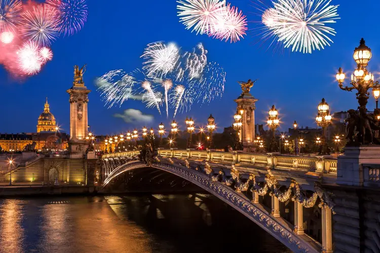 Paris during New Year´s Eve.
