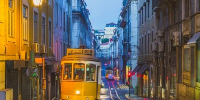 Streetcar in Lisbon, Portugal