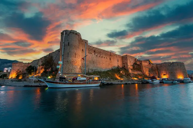 Sunset view of Northern Cyprus